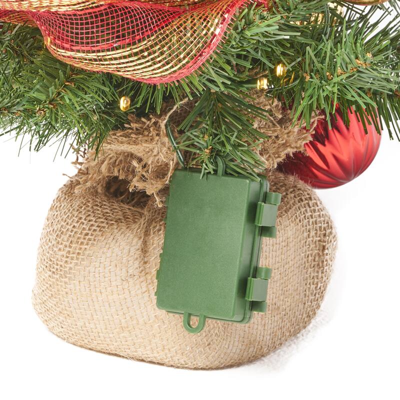 2ft. Prelit Faux Noble Fir Christmas Tree w/ Clear LED by Christopher