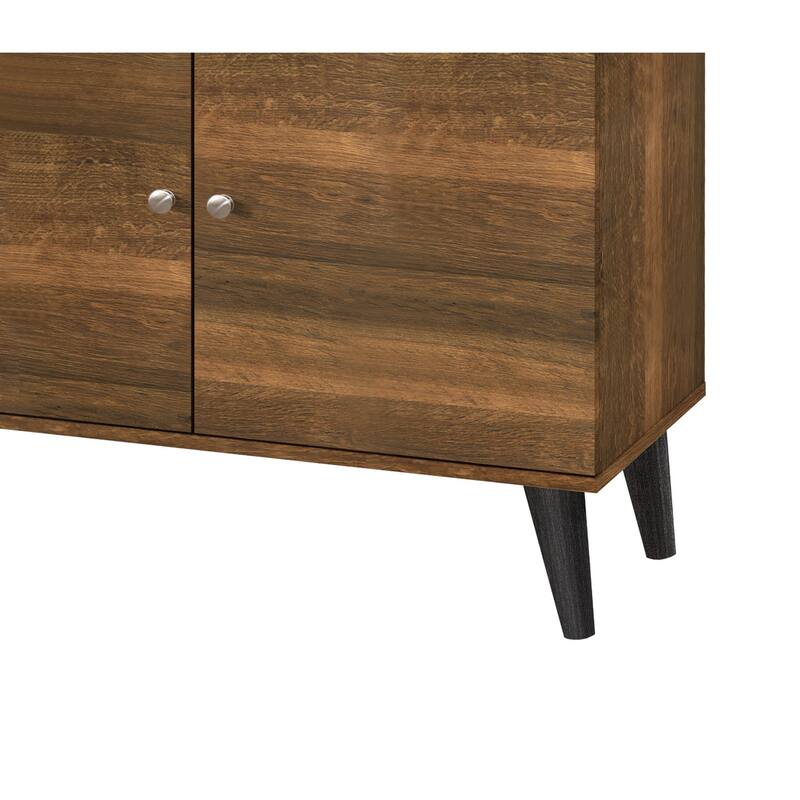 Amidon TV Stand for TVs up to 63", with 2 Storage Shelves& 1 Cabinet, Modern Entertainment Centre for TV in Living Room