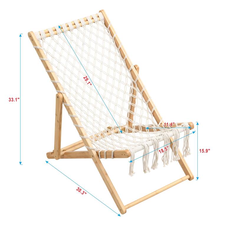 Set of 2 Weaving Chair, with Handwoven Rope for Patio,Living Room, Garden, Balcony