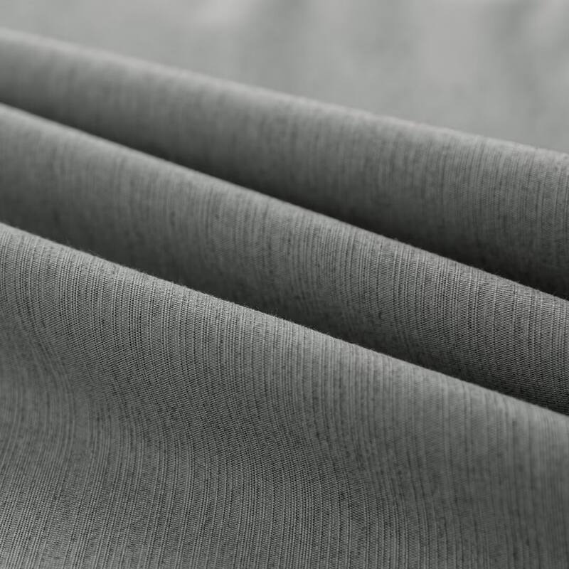 Blackout Brushed Textured Grommet Curtain Pair(2 Panels)
