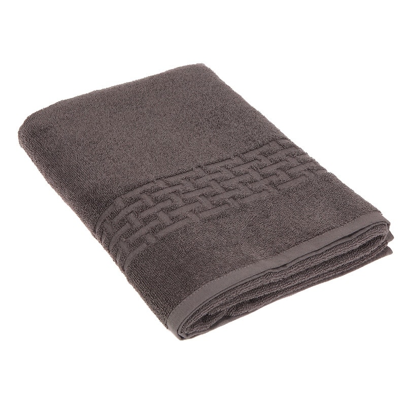 Basketweave Bath Towel (30 X 60) (Charcoal Gray) - Set of 2 - Bed Bath &  Beyond - 35570663
