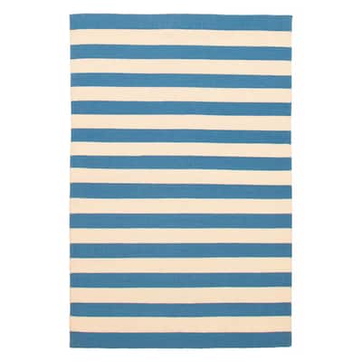 Ankara Blue Kilim 5'1" x 7'11" - 5'1 x 7'11