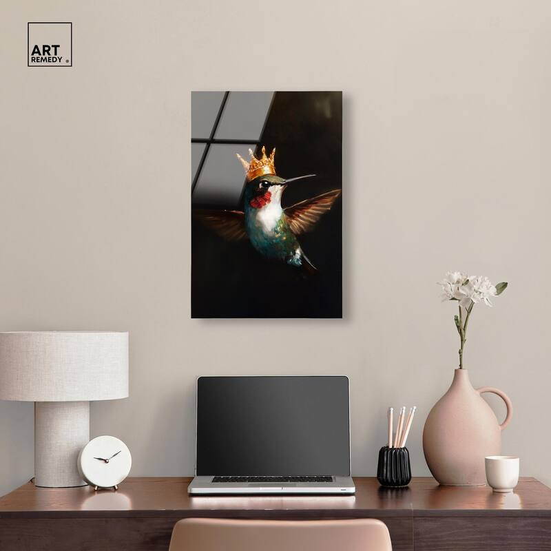Royal Bird I Acrylic by Art Remedy, Ready to Hang