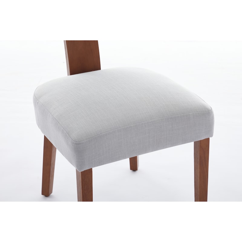 GDFStudio - Mariscat Fabric Wingback Dining Chairs（Set of 2）
