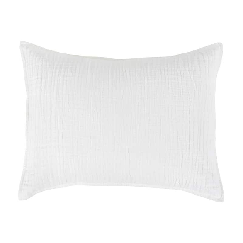 Villa by Classic Home Camille Linen Sham - Standard - White
