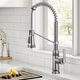 preview thumbnail 1 of 49, KRAUS Allyn Commercial 2-Function 1-Handle Pull Down Kitchen Faucet SFS - Spot Free Stainless Steel