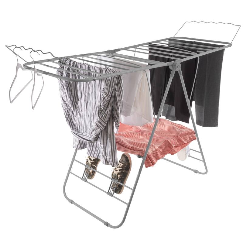 Everyday Home Indoor/Outdoor Folding Clothes Drying Rack