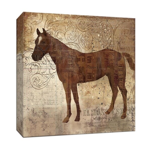Ptm Images 9 146975 Ptm Canvas Collection 12 X 12 Western Horse Ii Giclee Horses Art Print On Canvas