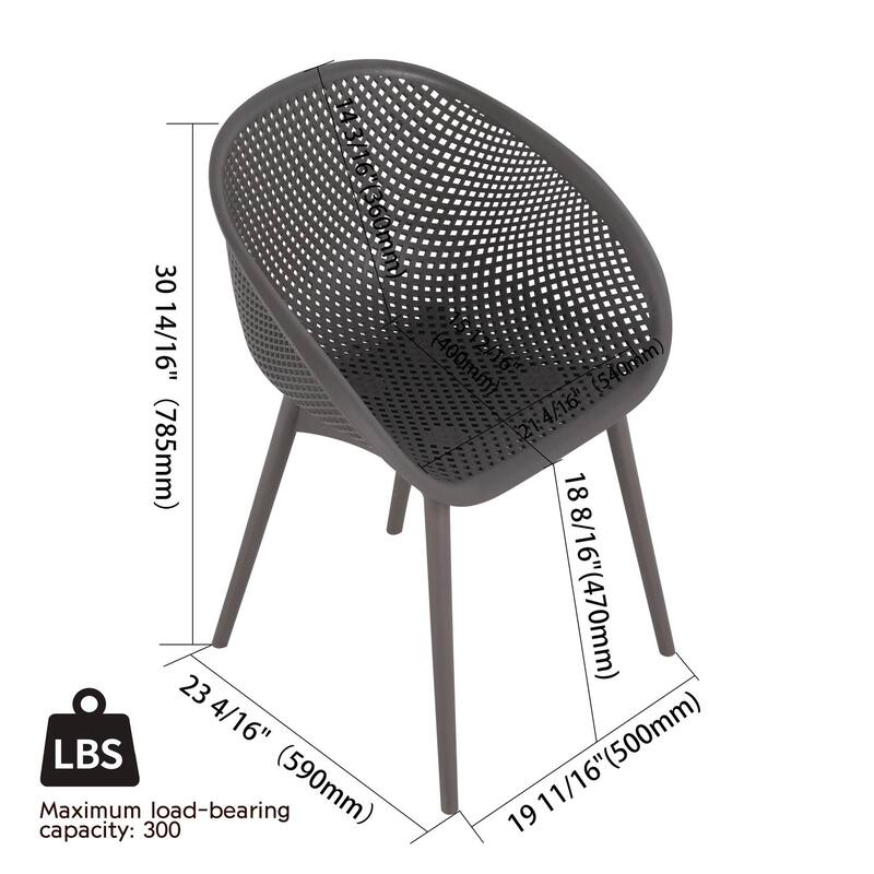 Indoor/Outdoor PP Plastic Seating
