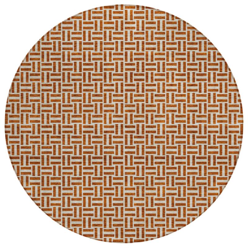 HomeRoots Geometric Transitional Rectangle Outdoor Rug