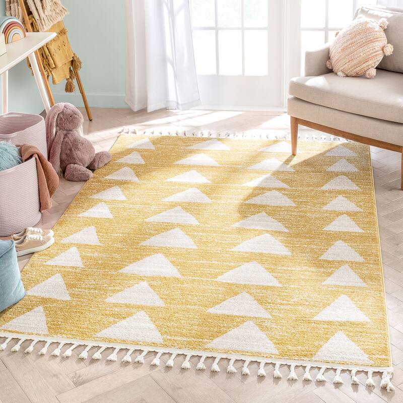 Well Woven Kennedy Triangles Modern Geometric Pattern Area Rug
