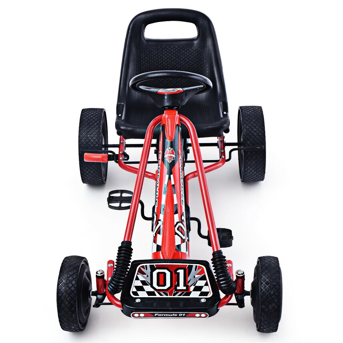 4 Wheels Kids Ride On Pedal Powered Bike Go Kart Racer Car Outdoor Play  Toy-Red - 41.5" x 23.2" x 24.4" (L x W x H) - Bed Bath & Beyond - 28433533