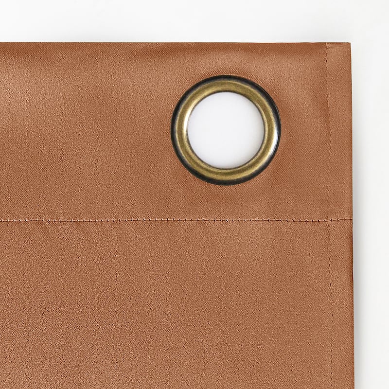 Sun Zero Sheridan Dual-Sided Magnetic Closure Total Blackout Grommet 2-Piece Curtain Panel Pair