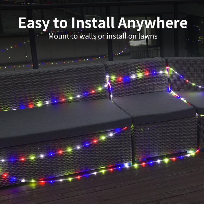 Ainfox 50/100ft LED Rope Light Outdoor Christmas Decorative Party Lighting