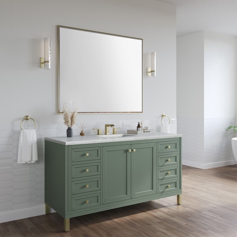 James Martin Vanities 305-V60S-3ENC Chicago 60" Free Standing or Wall