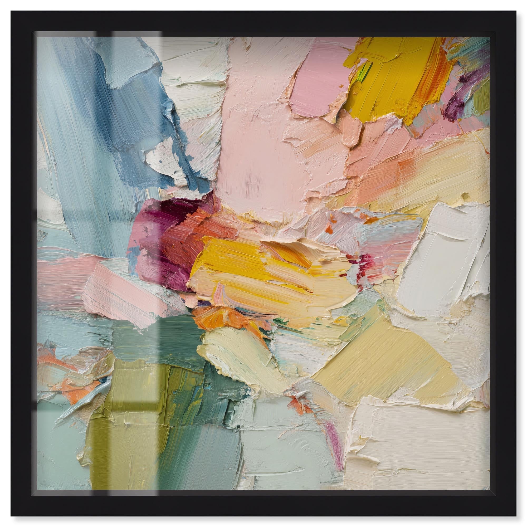 Pastel and Bold III Bathroom Wall Art Shadowbox Print by Art Remedy