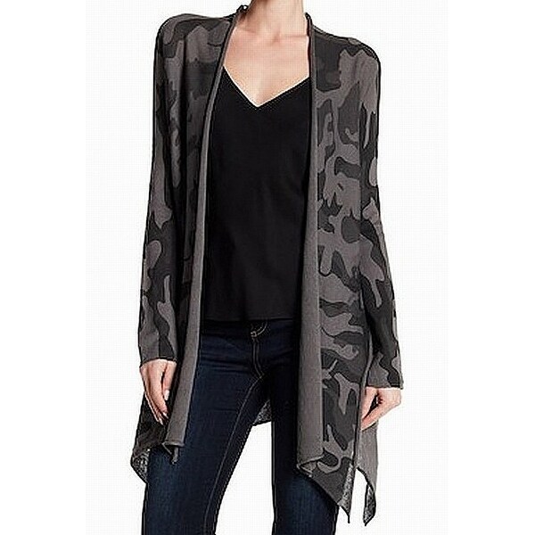 camo print cardigan