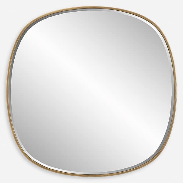 slide 2 of 6, Uttermost Webster Antique Gold Mirror - 46.5"W x 46.5"H x 2"D