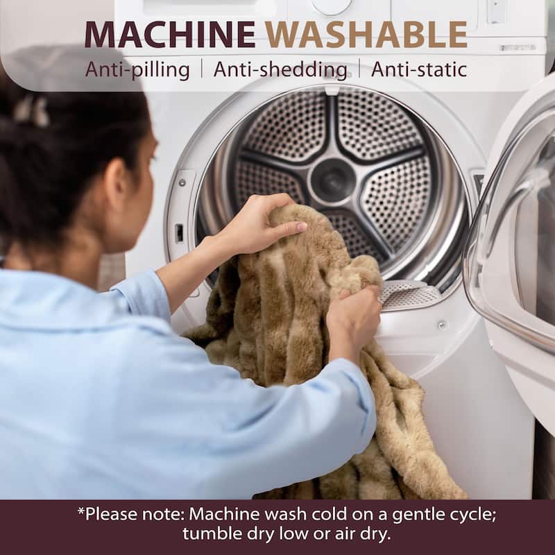 Soft Plush Faux Fur Fuzzy Throw