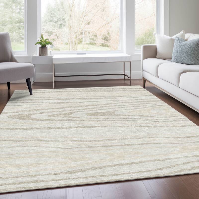 Premium Washable Super Soft Contemporary Grain Mayfield Rug
