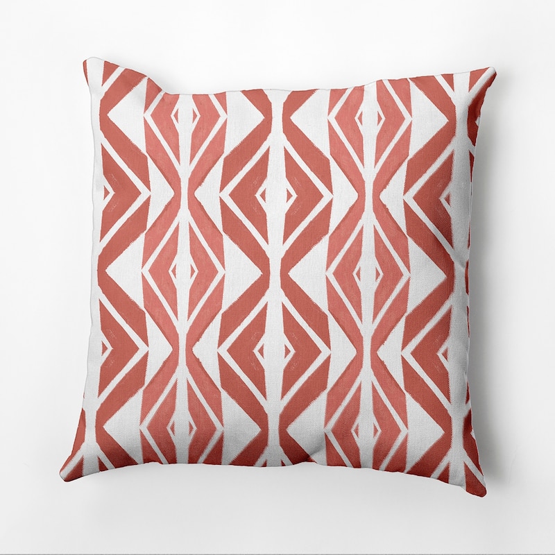 Diamond Graffiti Outdoor Pillow - Brown - 16" x 16"