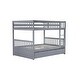 preview thumbnail 9 of 34, Aesthetic Full Over Full Wood Kids Bunk Bed with Trundle,Guardrail
