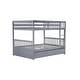 preview thumbnail 21 of 34, Rustic Style Full over Full Wood Bunk Bed with Guardrails and Ladder and Twin Size Trundle