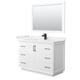 Option White, Black Trim, Carrara Cultured Marble Top