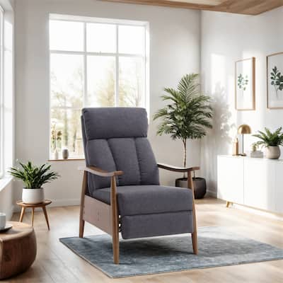 Wood Frame Armchair, Modern Accent Chair Lounge Chair for Living Room