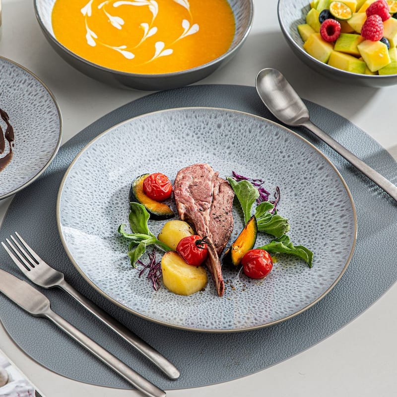 vancasso Karst 16-Piece Stoneware Dinnerware Set, Service for 4