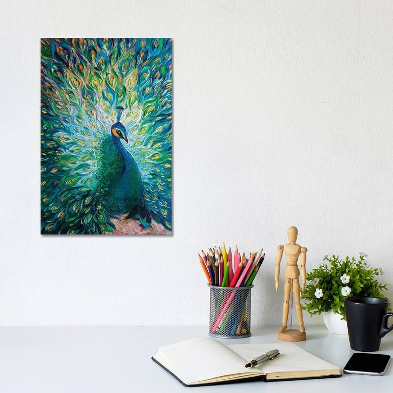 iCanvas "Peacock XXXII" by Willson Lau Canvas Print - 12x8x0.75