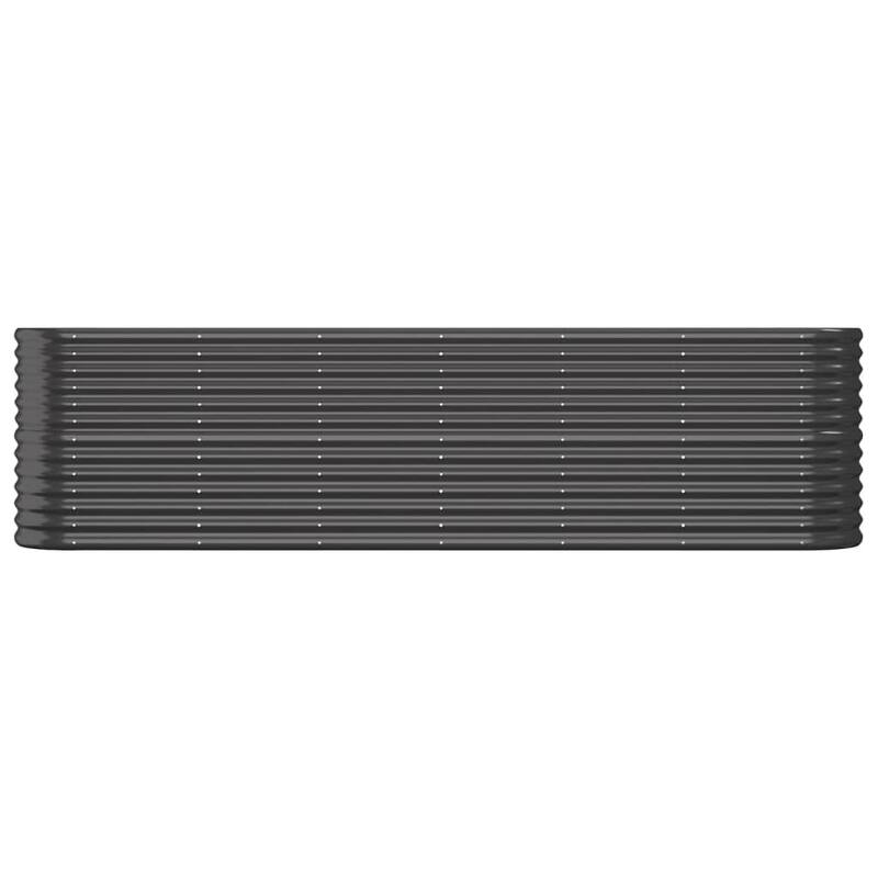 vidaXL Garden Raised Bed Patio Outdoor Raised Planter Box Powder-coated Steel