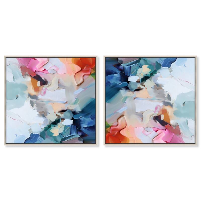 Contained Gesture II Canvas by Art Remedy - 40" x 40" - Black