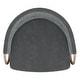 preview thumbnail 13 of 19, Set of 2 Contemporary Velvet & Metal 26" Counter Stool