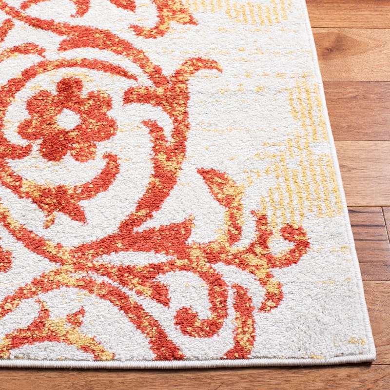 SAFAVIEH, Adirondack Rena Damask Floral Distressed Rug