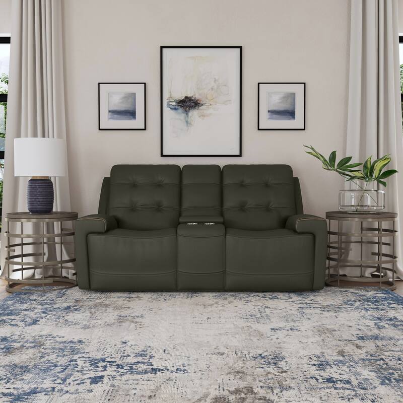 Iris Zero Gravity Power Reclining Loveseat with Console & Power Headrests by Flexsteel