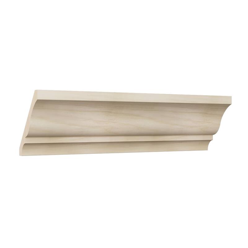 WM48: 3-1/3-in H x 2-2/3-in P x 4-1/4-in F x 96-in L Americraft Solid Hardwood Stain Grade Crown Moulding