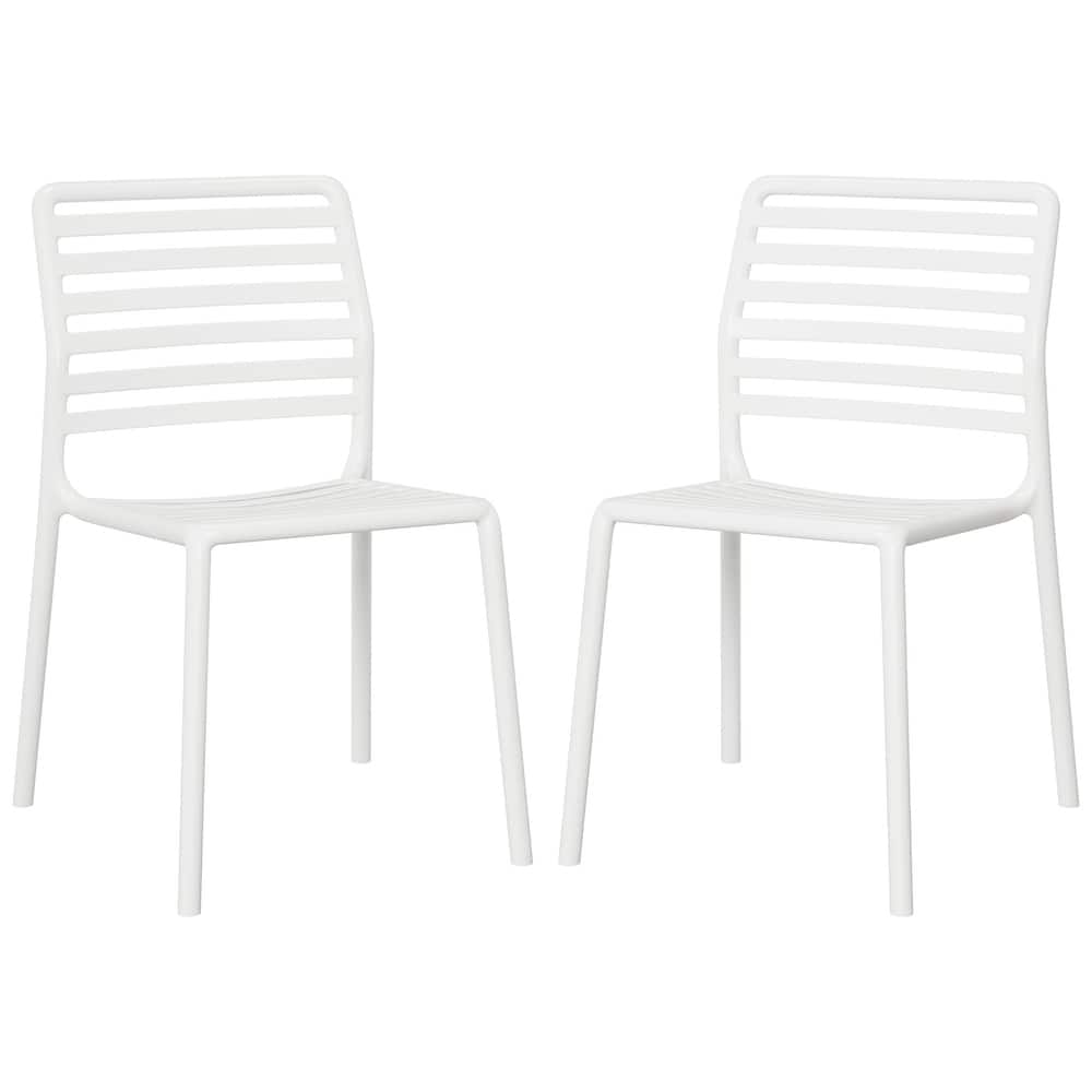 Frond and Form Outdoor Stacking Dining Side Chair (Set of 2)