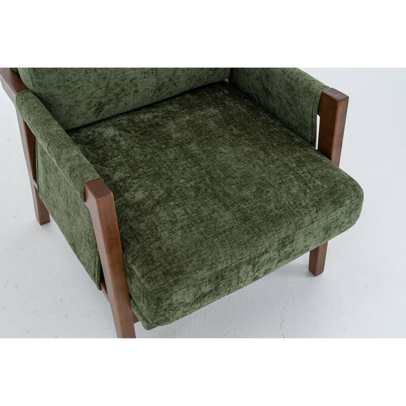Mid-Century Modern Accent Chairs ,Modern Accent Chair,Chair with Soft Waist Cushion,Ergonomic Lounge Chairs