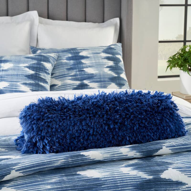 Mina Victory Shag Solid Throw Pillow