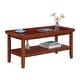 preview thumbnail 23 of 24, Convenience Concepts Ledgewood Coffee Table with Shelf