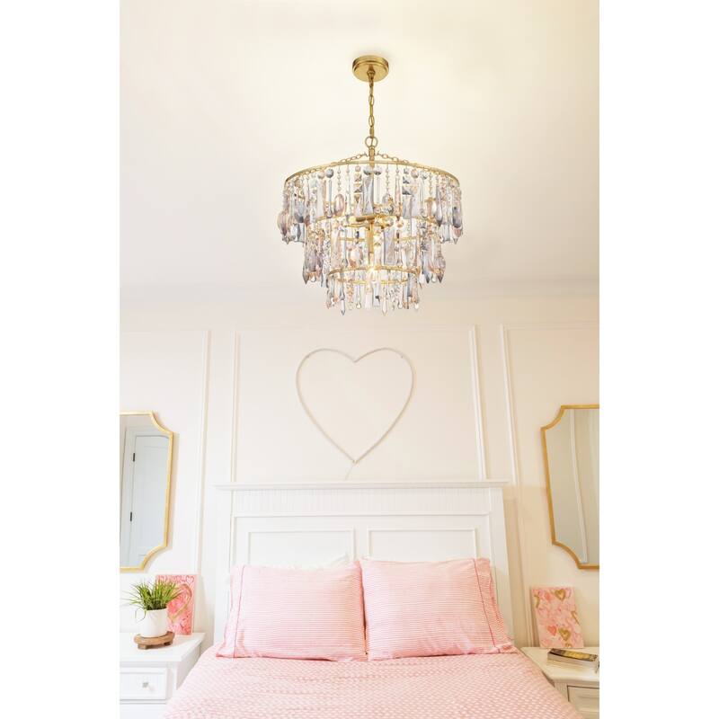 Crystorama Lighting Group ELS-7103 Elsa 3 Light 20" Wide Crystal