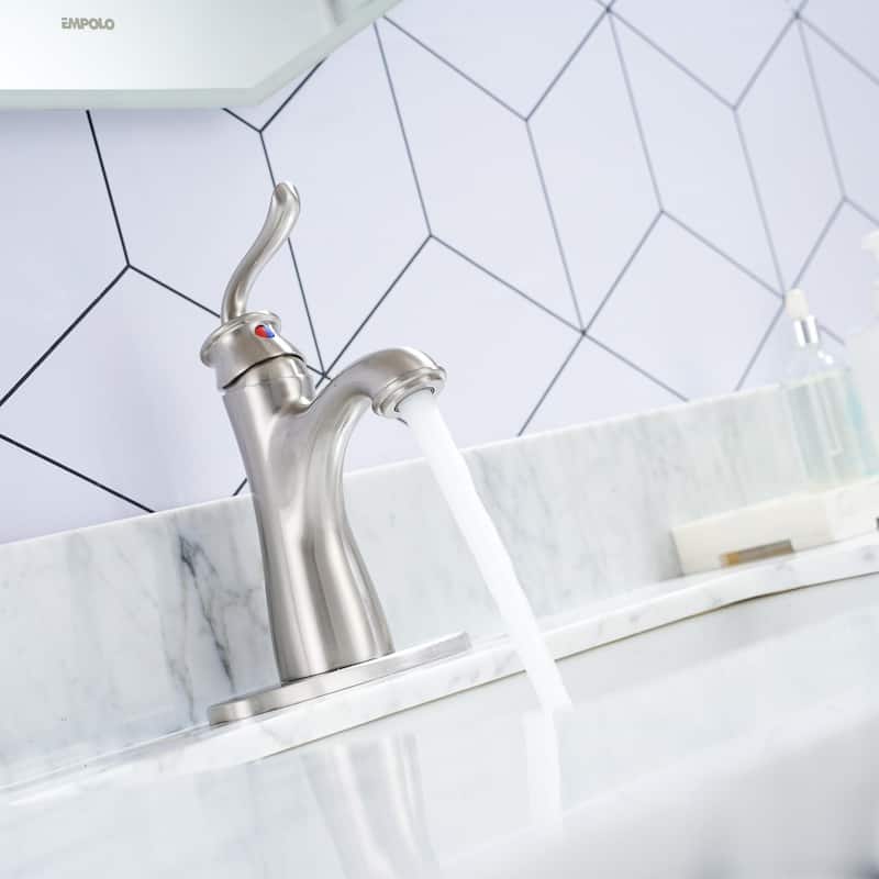 Single Handle Bathroom Faucet with Pop Up Drain