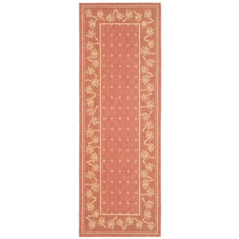 SAFAVIEH Courtyard Merilin Indoor/ Outdoor Geometric Area Rug