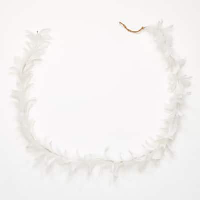 71" Feather Garland, White - 71