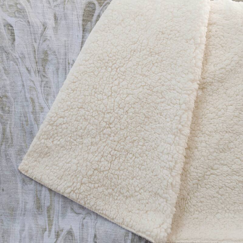 Premium Machine Washable Abstract Watercolor Sherpa Throw Blanket