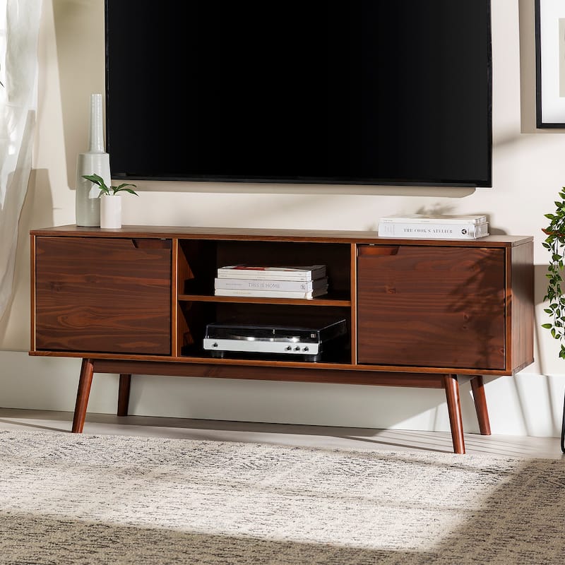 Middlebrook 58-inch Mid-Century Solid Wood TV Stand