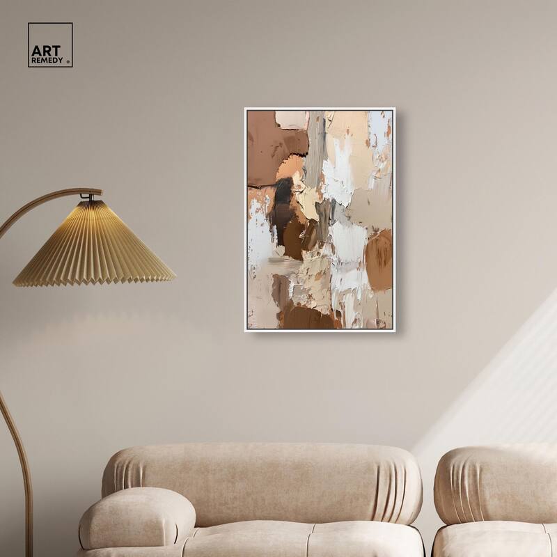 Beige Variations Canvas by Art Remedy