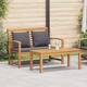 Option Natural and dark grey-Bench