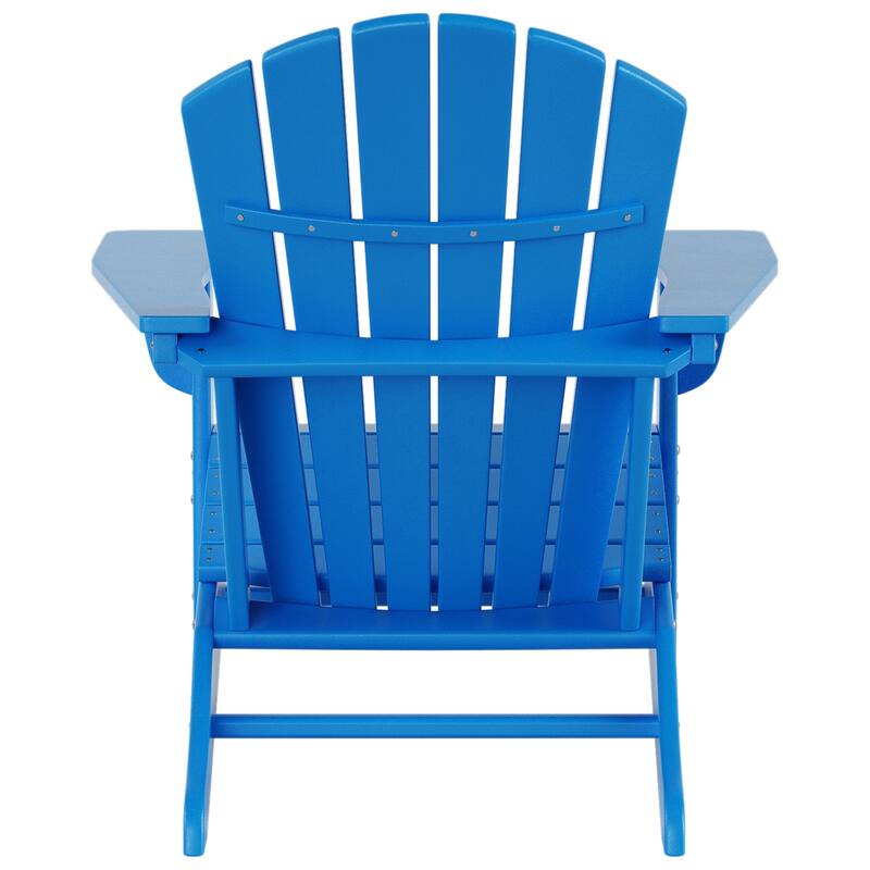Altura Outdoor Eco-Friendly All Weather Adirondack Chair with Ottoman and Side Table (3-Piece Set)
